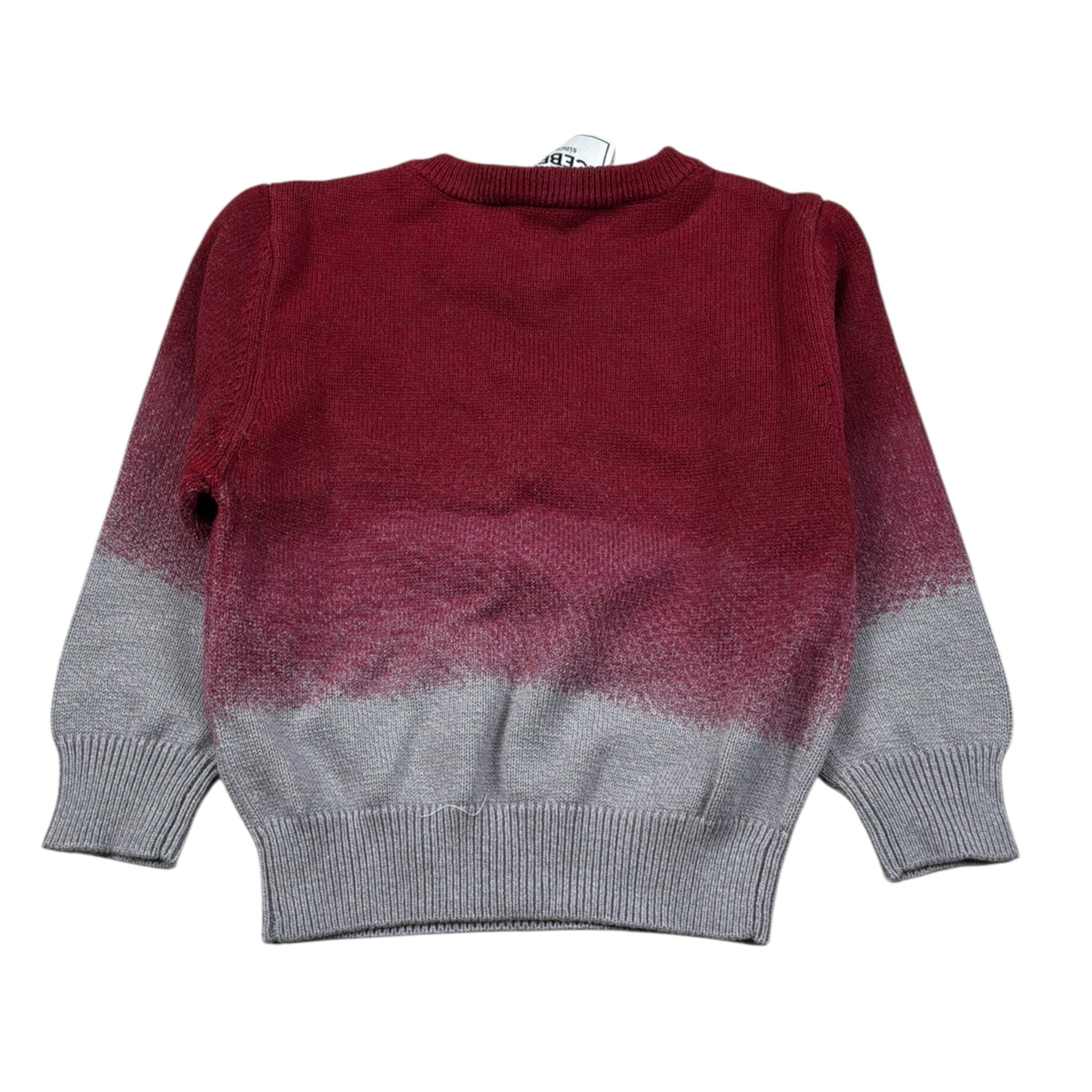 Iceberg Maglia Bicolore con Stampa Bordeaux per Bambino MGICE6312BJXXX BORDEAUX ICEBERG 