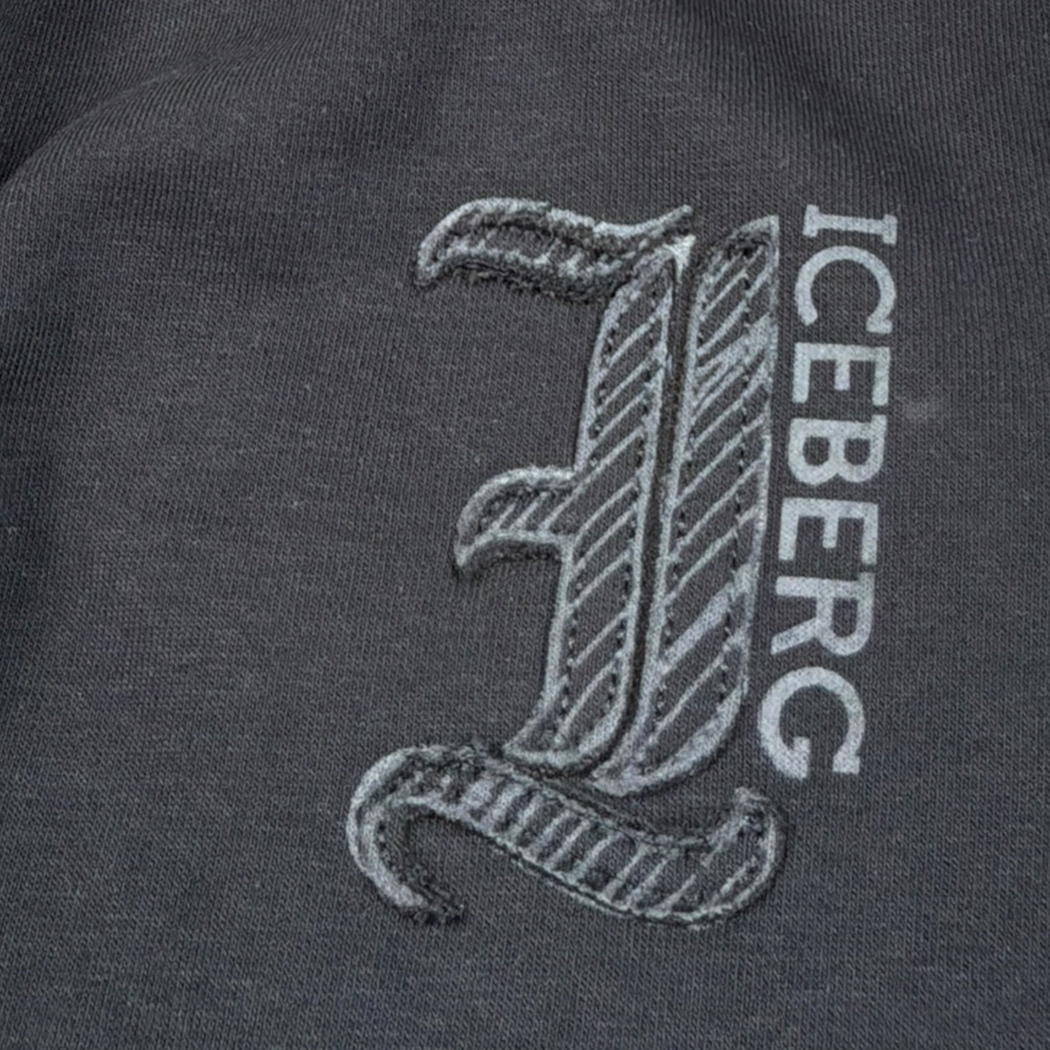 Iceberg Pantalone tinta unita con Elastico In Vita Nero per Bambino PFICE6304J NERO ICEBERG 