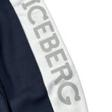 Iceberg Pantalone Modello Tuta tinta unita con Profili In Contrasto Blu per Neonato PFICE6306B BLU ICEBERG 