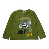 Iceberg Shirt tinta unita con Stampa Verde per Neonato TSICE6301B VERDE ICEBERG 