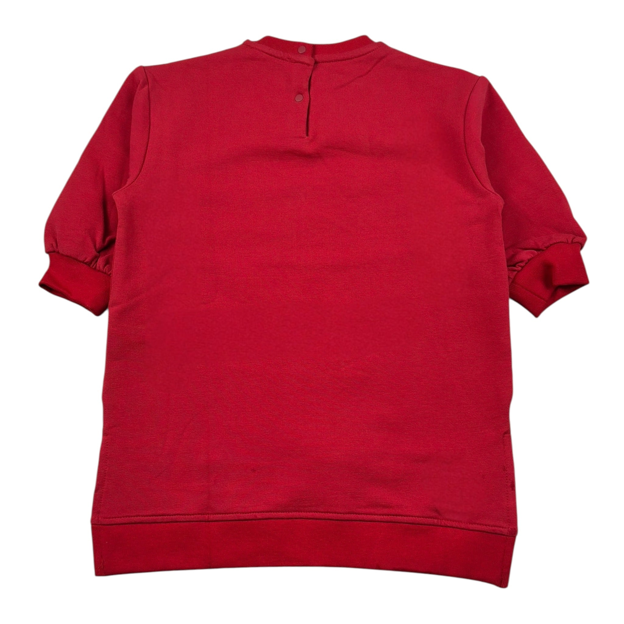 Iceberg Abito Manica Lunga tinta unita con Logo Rosso per Bambina VSICE6361B ROSSO ICEBERG 