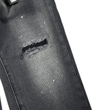Icon Jeans tinta unita con Strappi Nero per Bambino IBDT00720 NERO ICON 