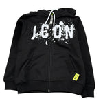 Icon Felpa tinta unita con Cappuccio E Zip Nero per Bambino IBSW00593 NERO ICON 
