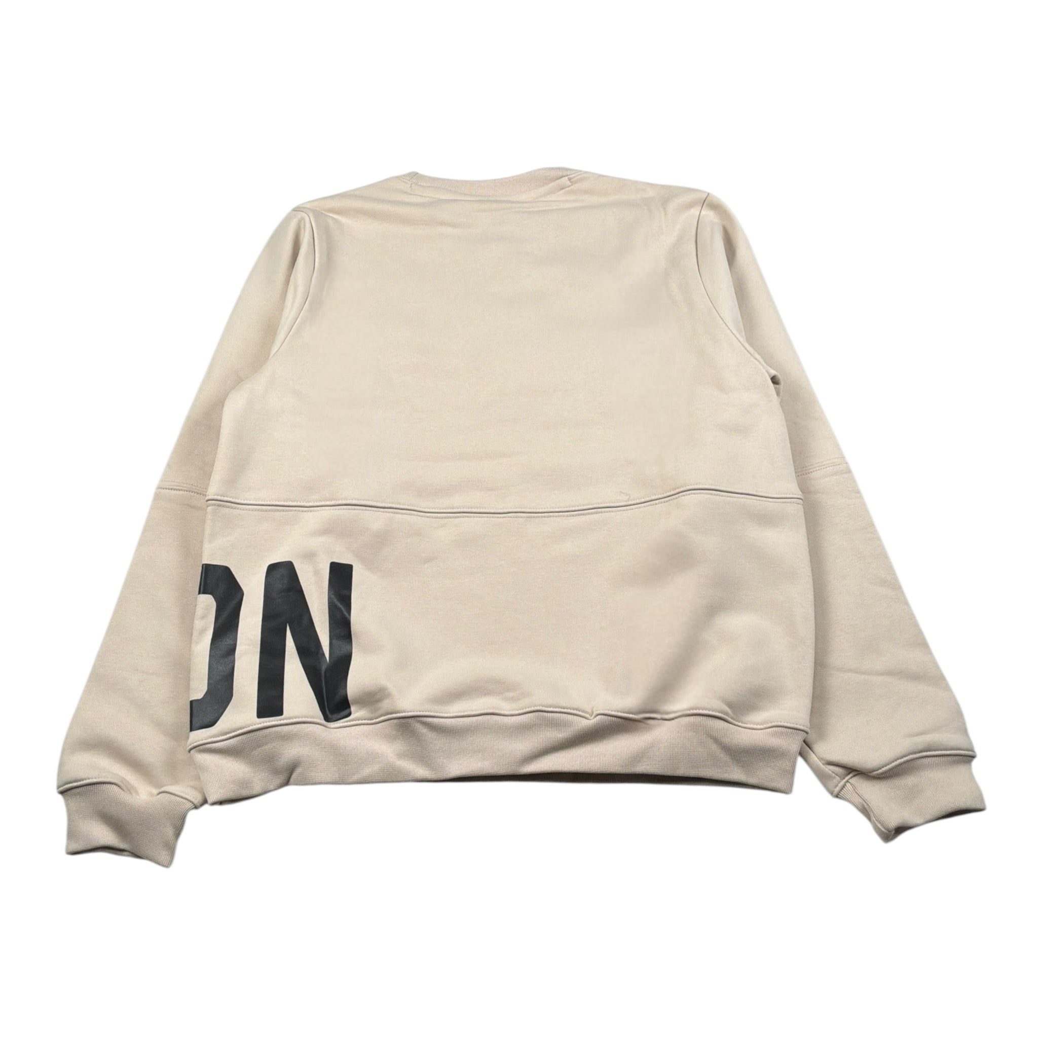 Icon Felpa Chiusa Girocollo tinta unita Beige per Bambino IBSW00740X BEIGE ICON 
