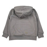 Icon Felpa Chiusa con Cappuccio tinta unita con Logo Grigio per Bambino IBSW00831 GRIGIO ICON 