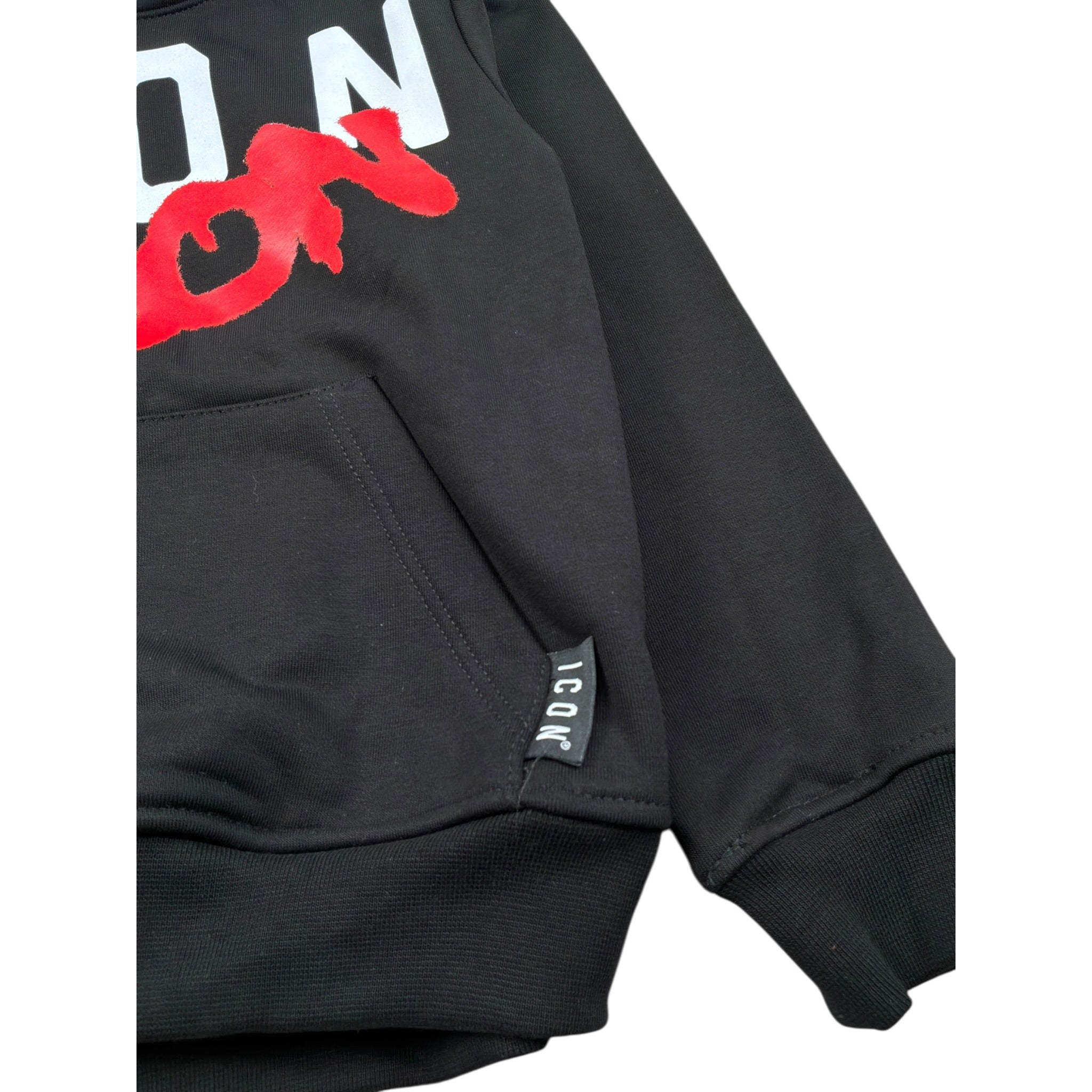 Icon Felpa Chiusa Girocollo tinta unita Nero per Bambino IBSW00853 NERO ICON 