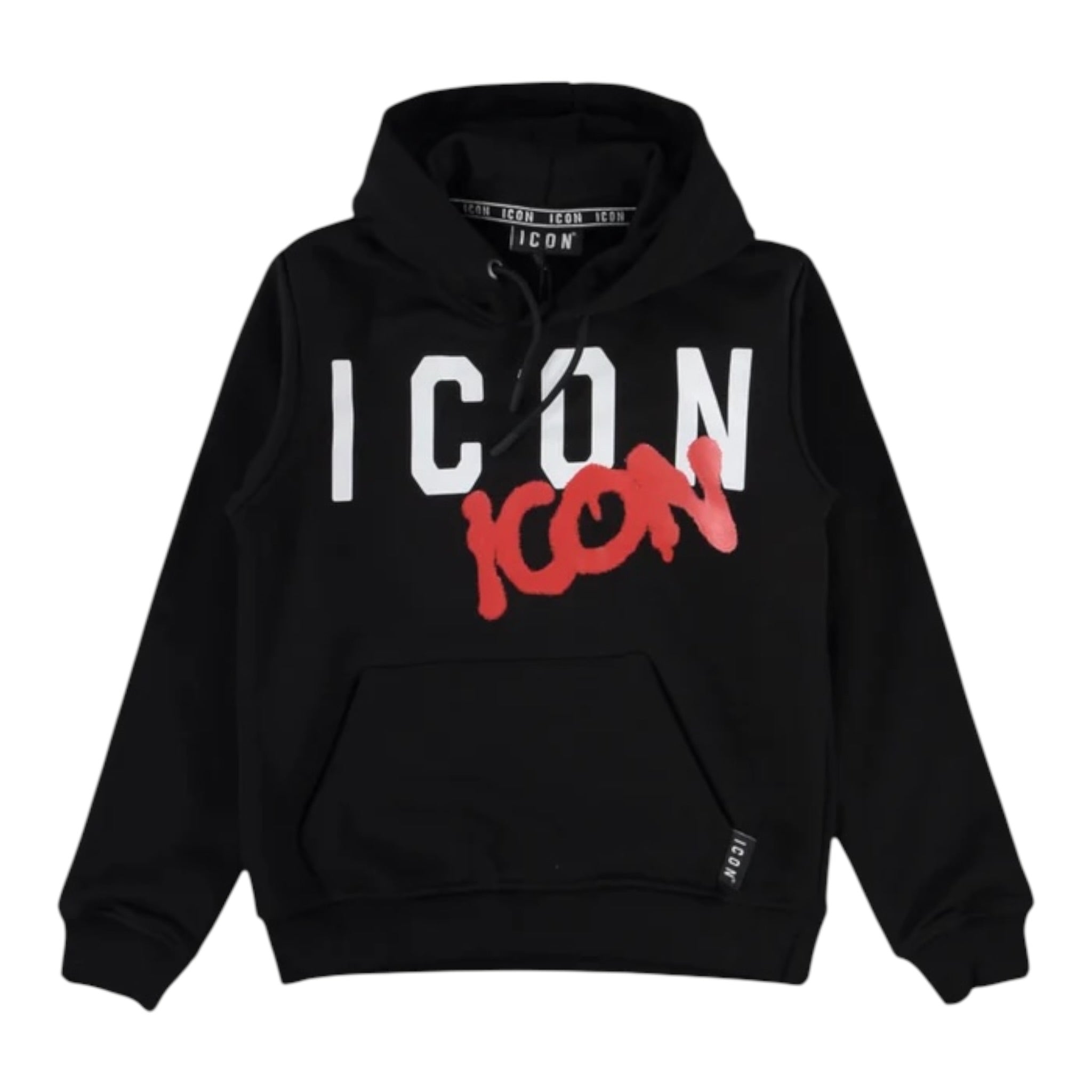 Icon Felpa Chiusa Girocollo tinta unita Nero per Bambino IBSW00853X NERO ICON 