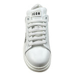 Icon Sneakers tinta unita con Stampa Bianco per Bambino IC1004 BIANCO ICON 