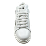 Icon Sneakers tinta unita con Stampa Bianco per Bambino IC1004 BIANCO ICON 