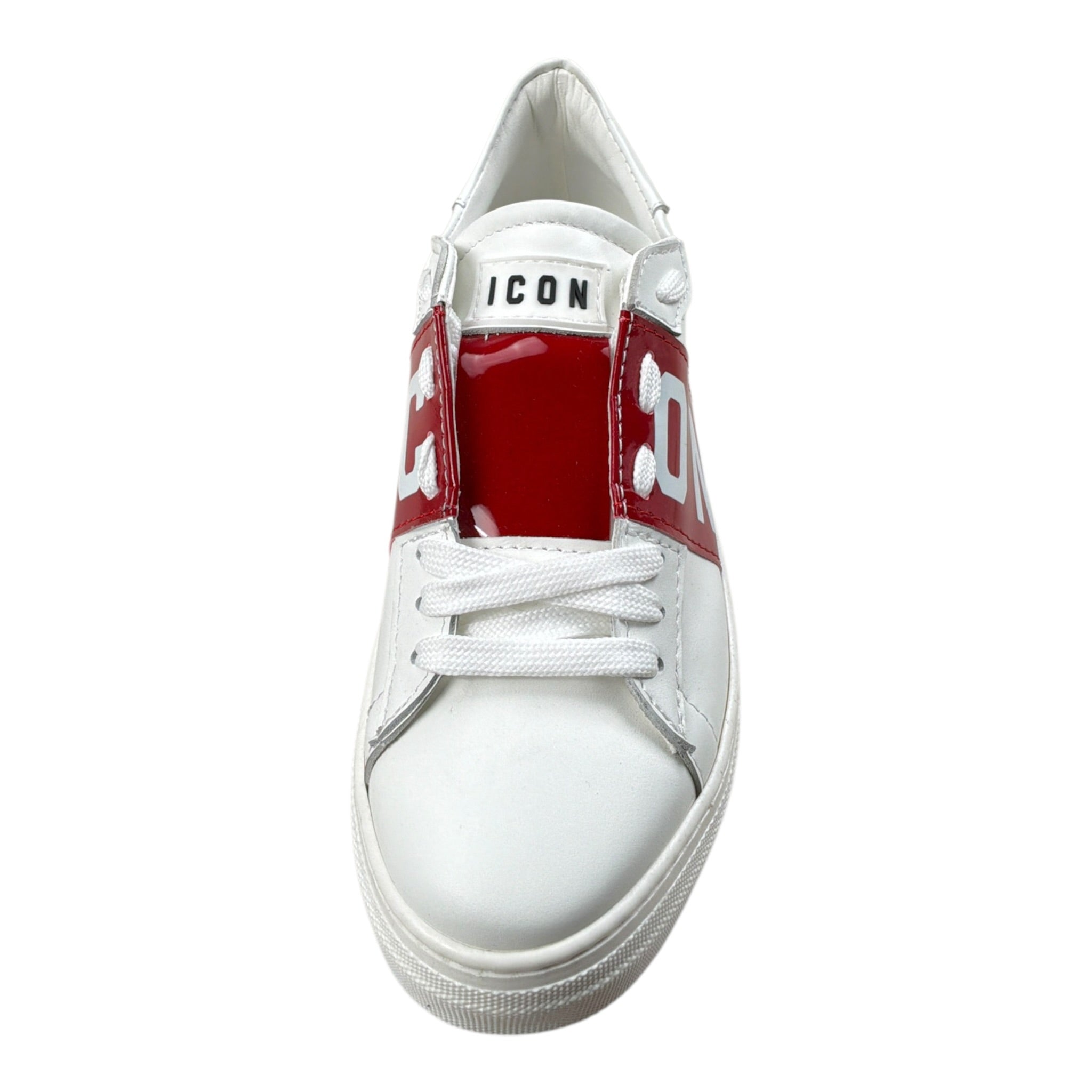 Icon Sneakers tinta unita con Stampa Bianco/Rosso per Bambino IC2500 BIANCO/ROSSO ICON 