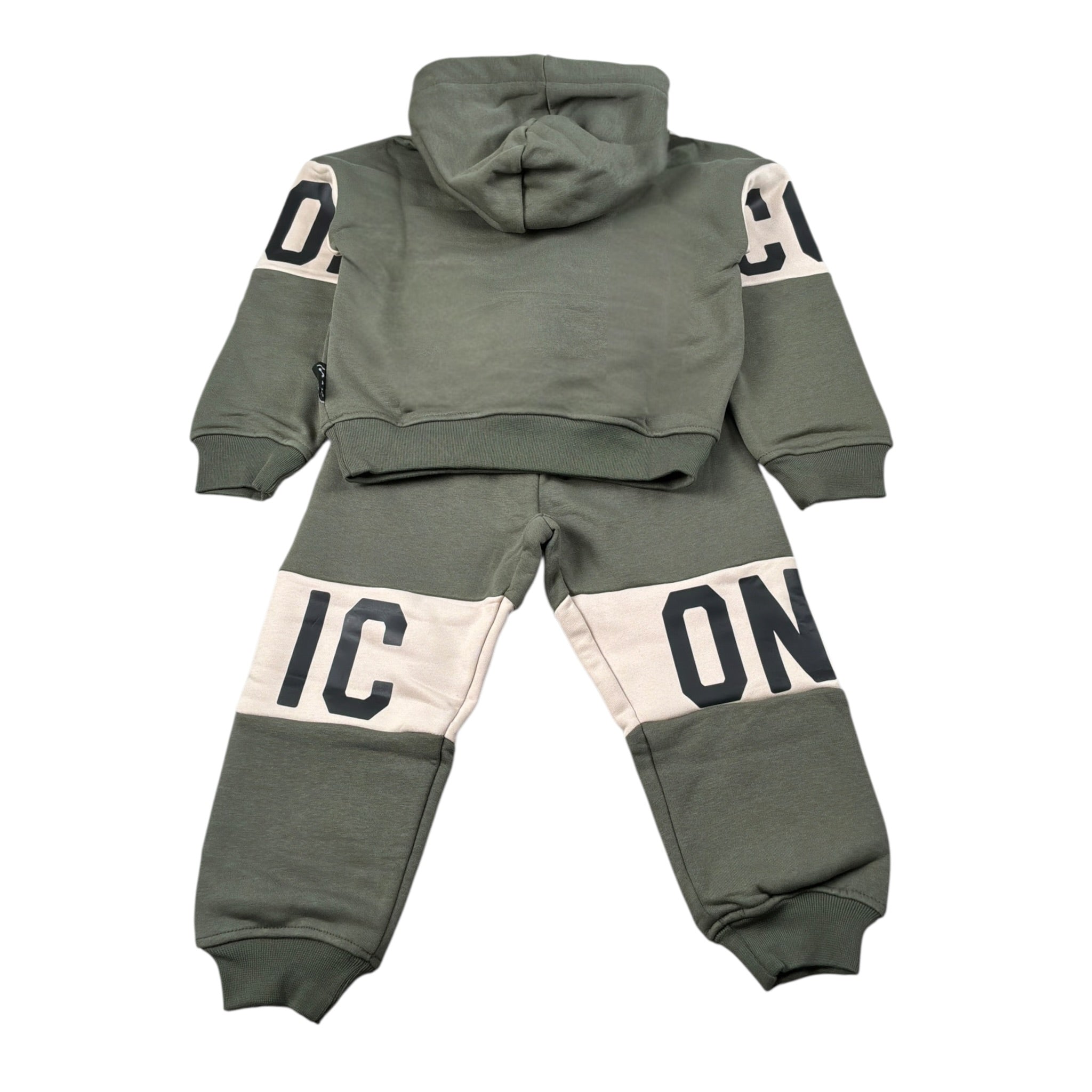 Icon Completo 2 Pezzi Feloa-Pantalone tinta unita Verde per Bambino INFBS00877 VERDE ICON 