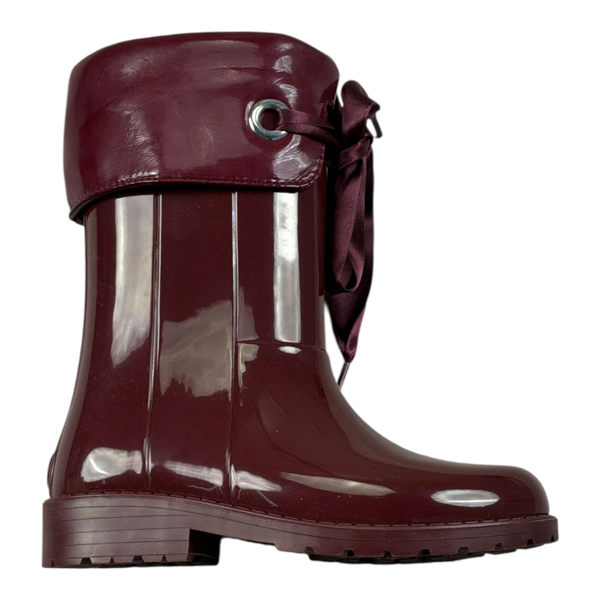 Igor Stivale tinta unita con Fiocco Bordeaux per Bambina W10114X BORDEAUX IGOR 