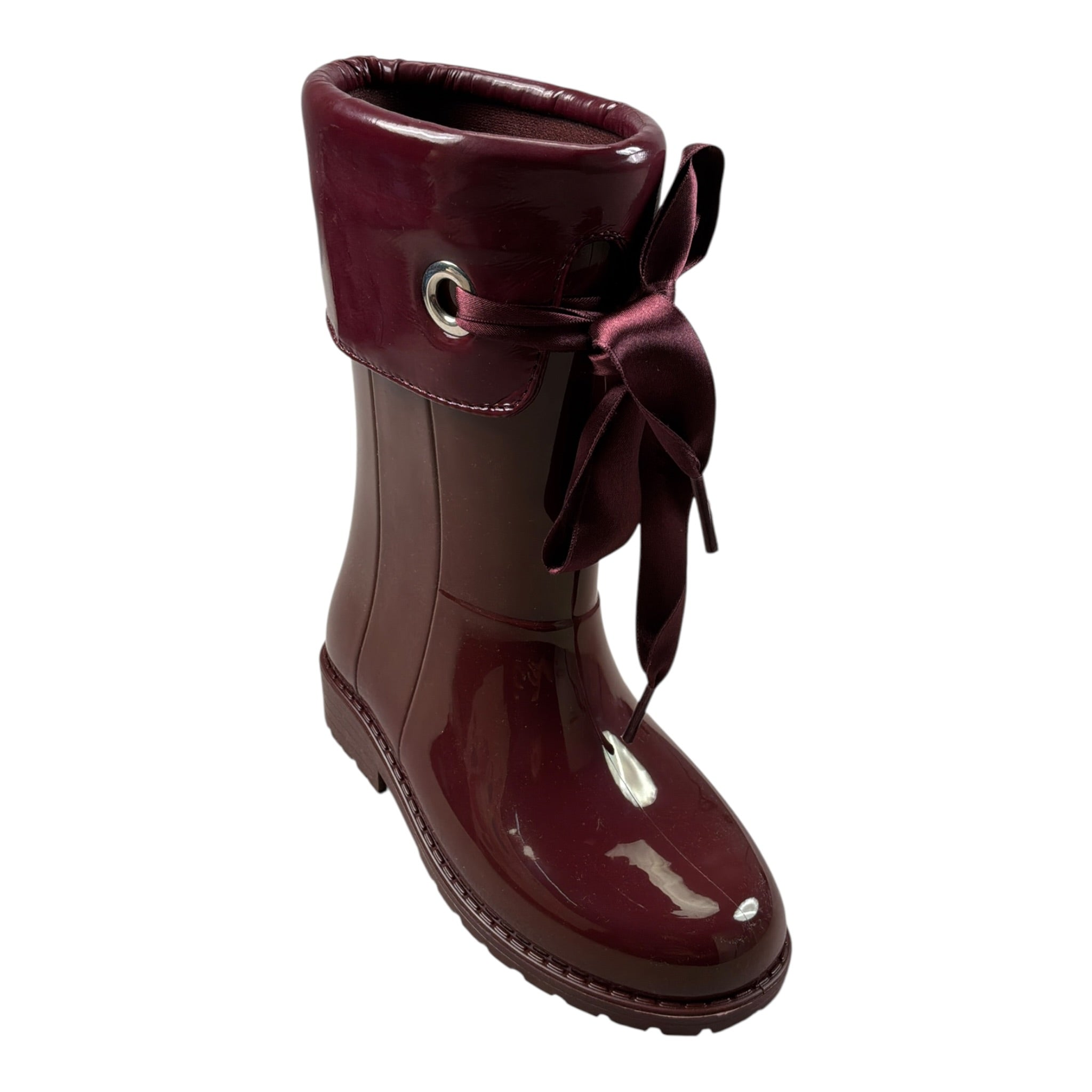 Igor Stivale tinta unita con Fiocco Bordeaux per Bambina W10114X BORDEAUX IGOR 