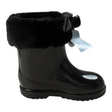Igor Stivali tinta unita con Peluche Nero per Bambina W10258 NERO IGOR 