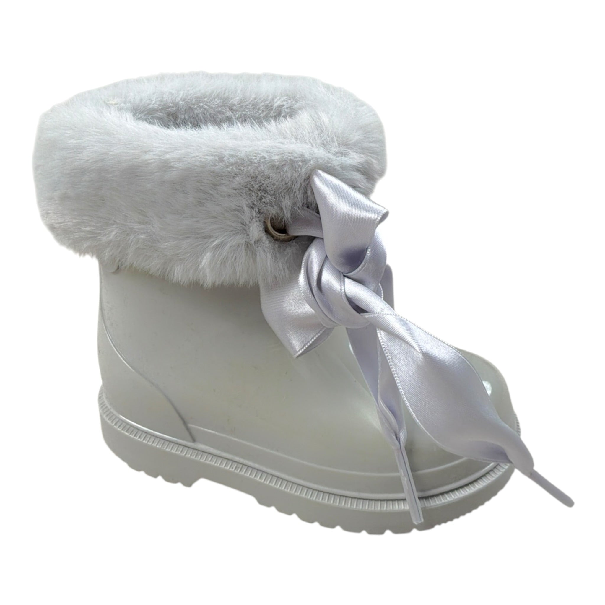 Igor Stivali tinta unita con Peluche Grigio per Bambina W10258X GRIGIO IGOR 