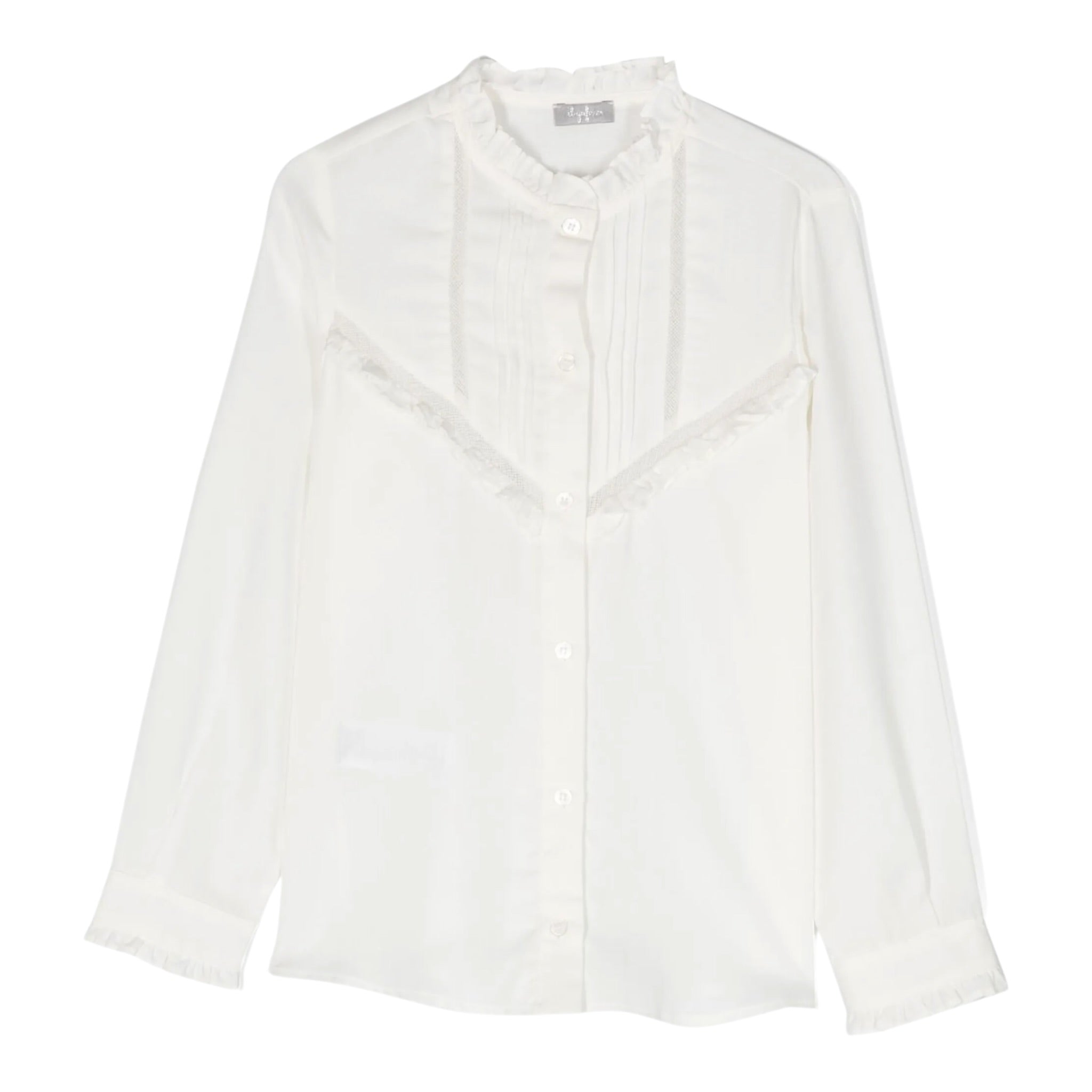 Il Gufo Camicia Manica Lunga Tint Unita Panna per Bambina A23CL245C0019 PANNA IL GUFO 