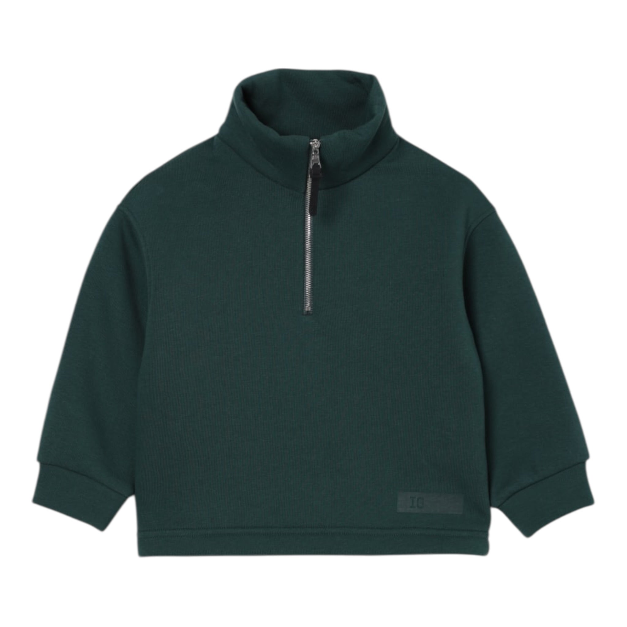 Il Gufo Felpa tinta unita con Zip Verde per Neonato A25GCF0003M0154N VERDE IL GUFO 
