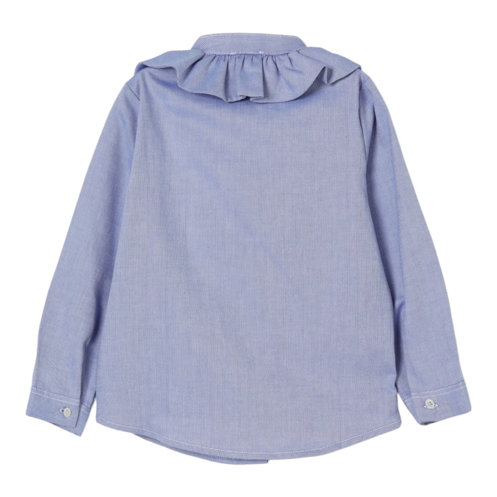 Il Gufo Camicia Manica Lunga Tint Unita Azzurro per Neonata A25GCL0002C0052 AZZURRO IL GUFO 