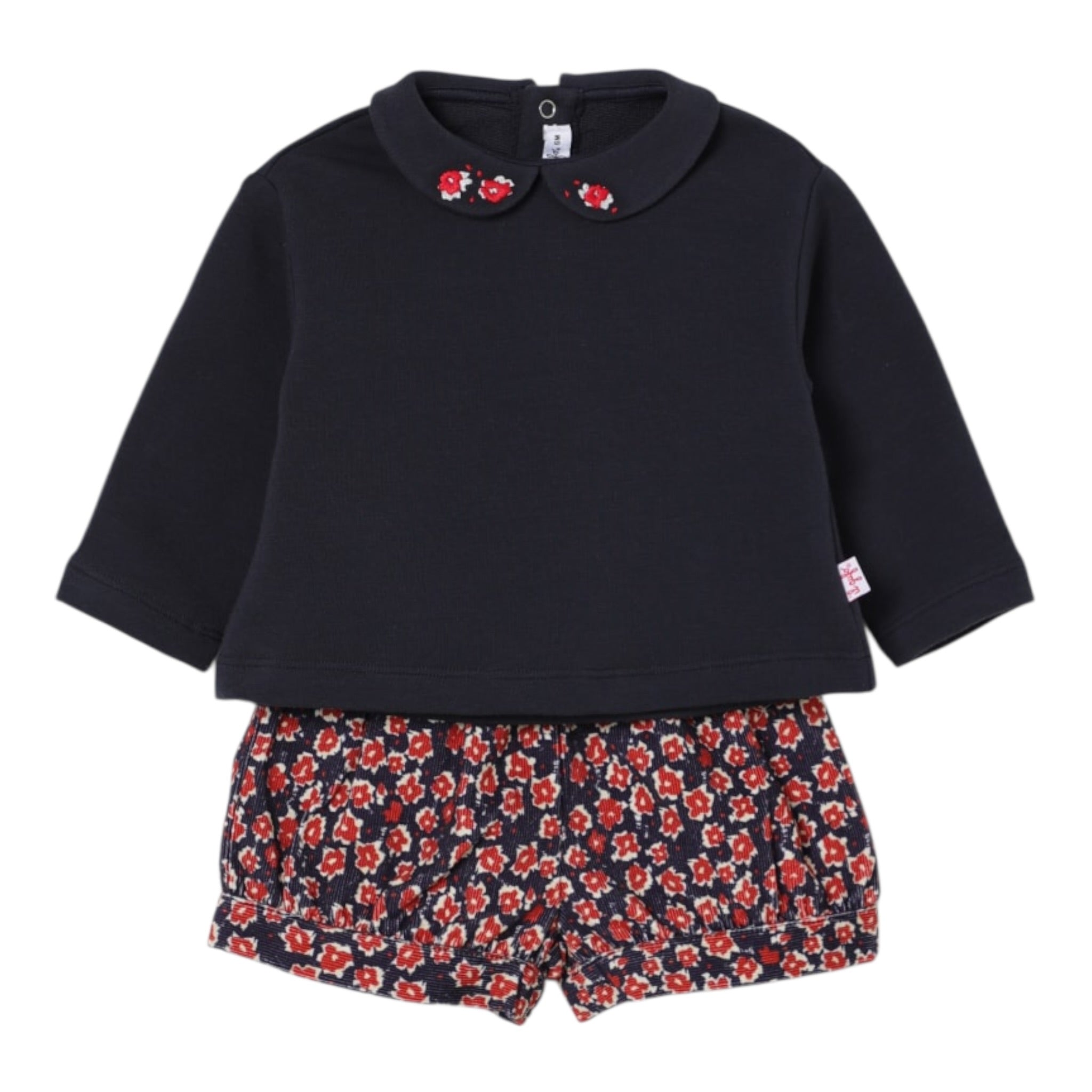 Il Gufo Completo 2 Pezzi Felpa-Short Blu per Neonata A25GDF0011V4004 BLU IL GUFO 