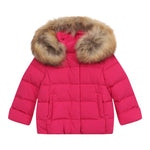 Il Gufo Giubbino tinta unita con Cappuccio E Zip Fuxia per Neonata A25GGM007N0108 FUXIA IL GUFO 