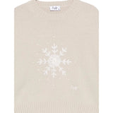 Il Gufo Maglia tinta unita con Stampa Beige per Neonata A25GMA0006EM220 BEIGE IL GUFO 