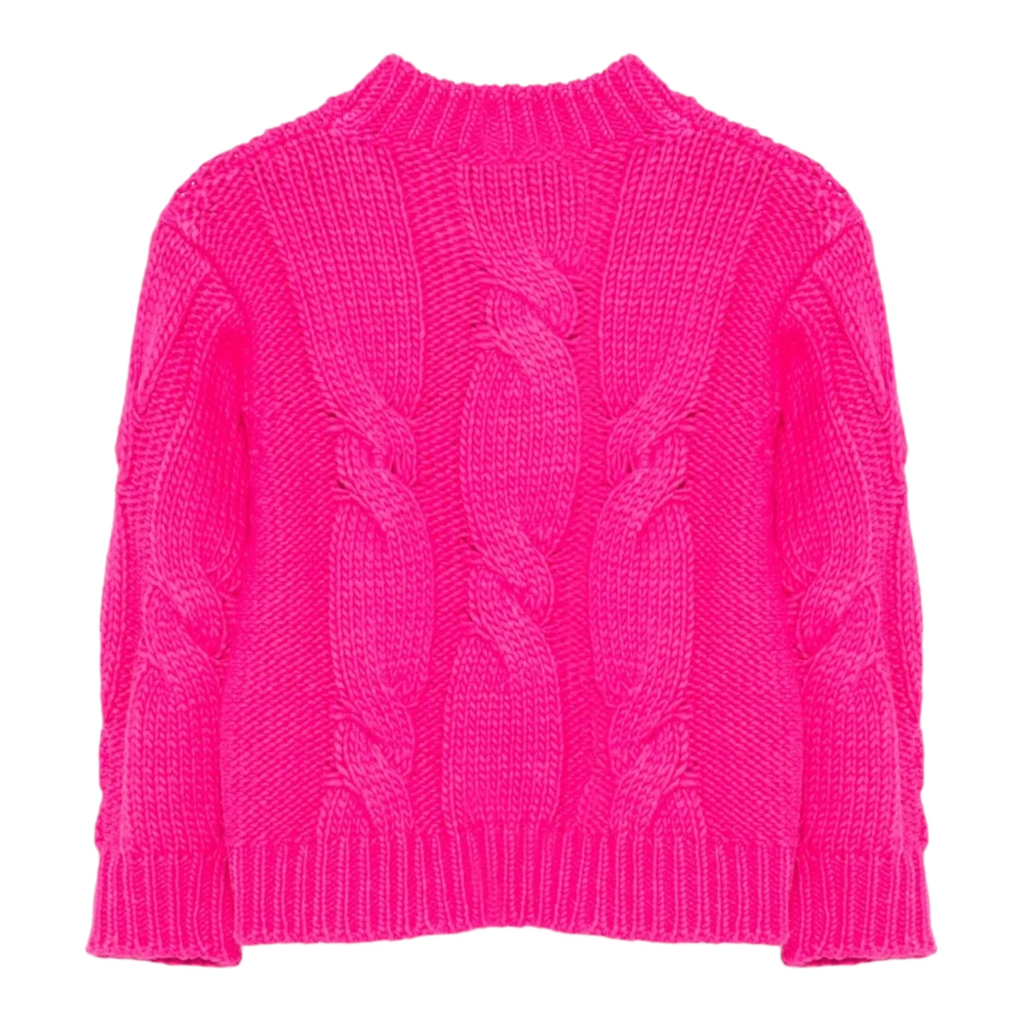 Il Gufo Maglia tinta unita Girocollo Fuxia per Bambina A25GMA0016EM913 FUXIA IL GUFO 