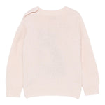 Il Gufo Maglia Girocollo tinta unita con Ricami Rosa per Neonata A25GMA0027EM220 ROSA IL GUFO 