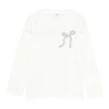 Il Gufo Shirt tinta unita con Applicazione Bianco per Bambina A25GTA0018MF002 BIANCO IL GUFO 