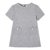 Il Gufo Abito Mezza Manica tinta unita Grigio per Neonata A25GVM0001W0065 GRIGIO IL GUFO 