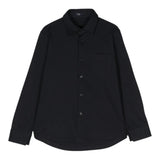 Il Gufo Camicia tinta unita con Taschino Blu per Bambino COACL049MF002 BLU IL GUFO 