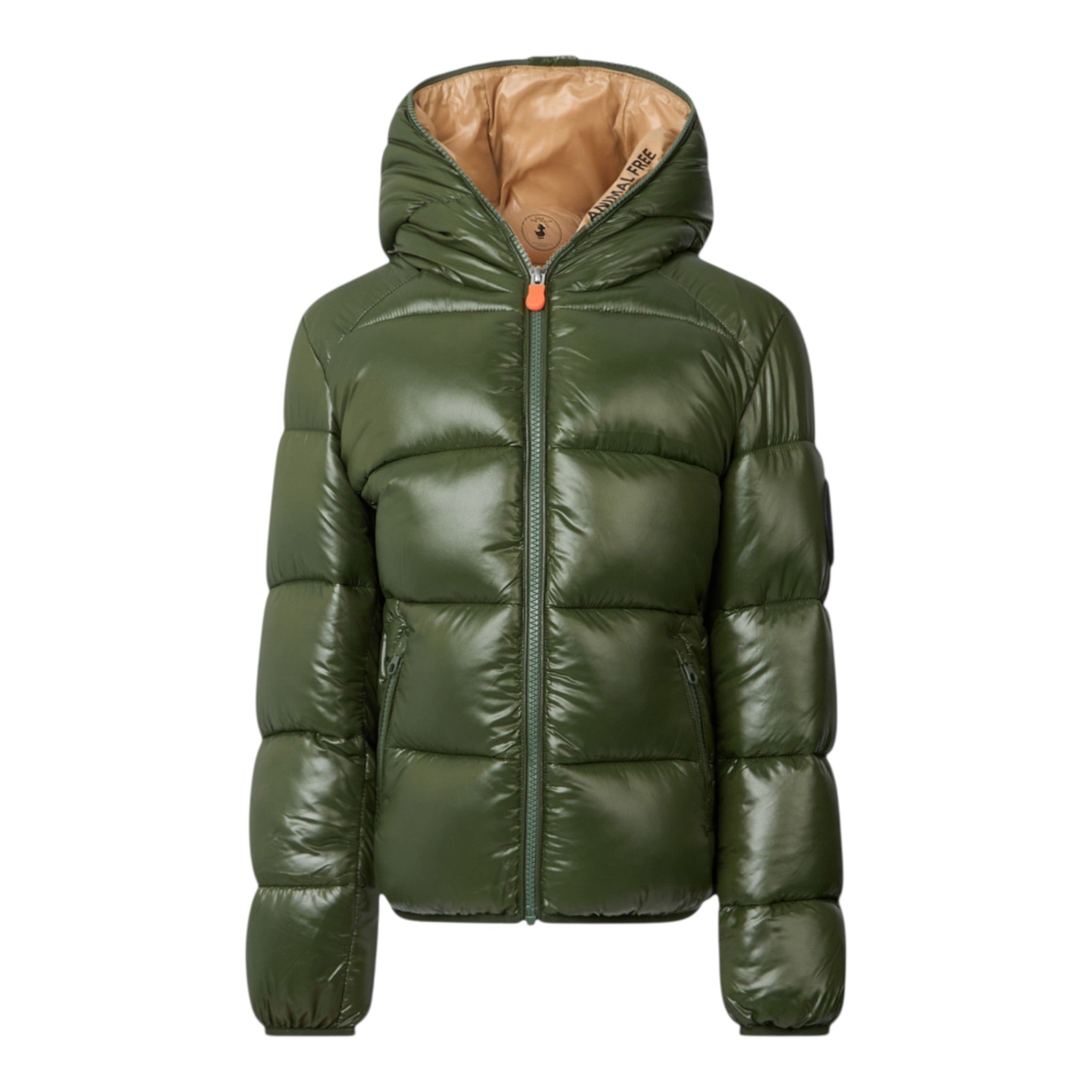 Il Gufo Giubbino tinta unita con Zip E Cappuccio Verde per Neonato J31280BLOVE21 VERDE IL GUFO 