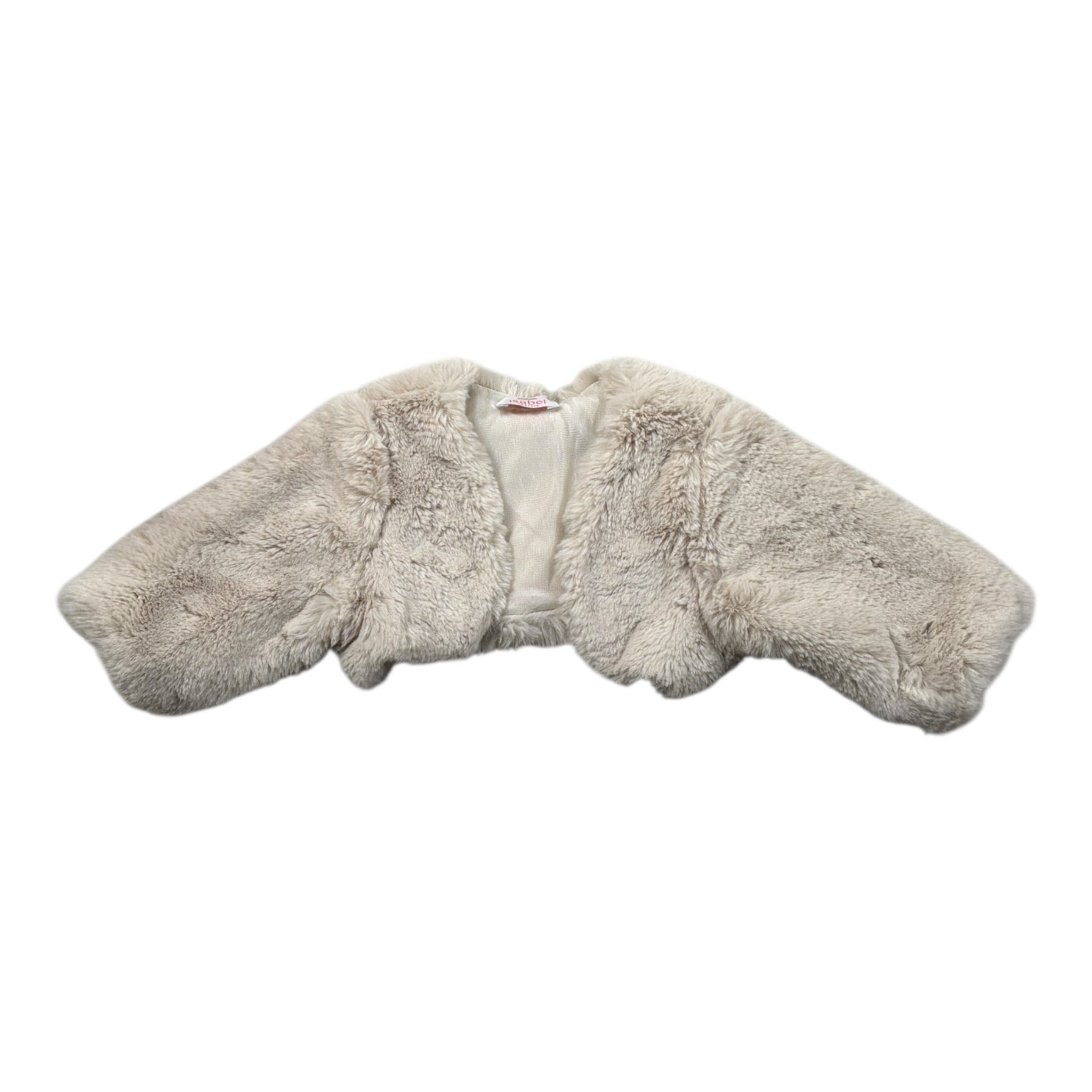 Isabel Coprispalle In Pelliccia tinta unita Beige per Neonata IS6430N BEIGE ISABEL 
