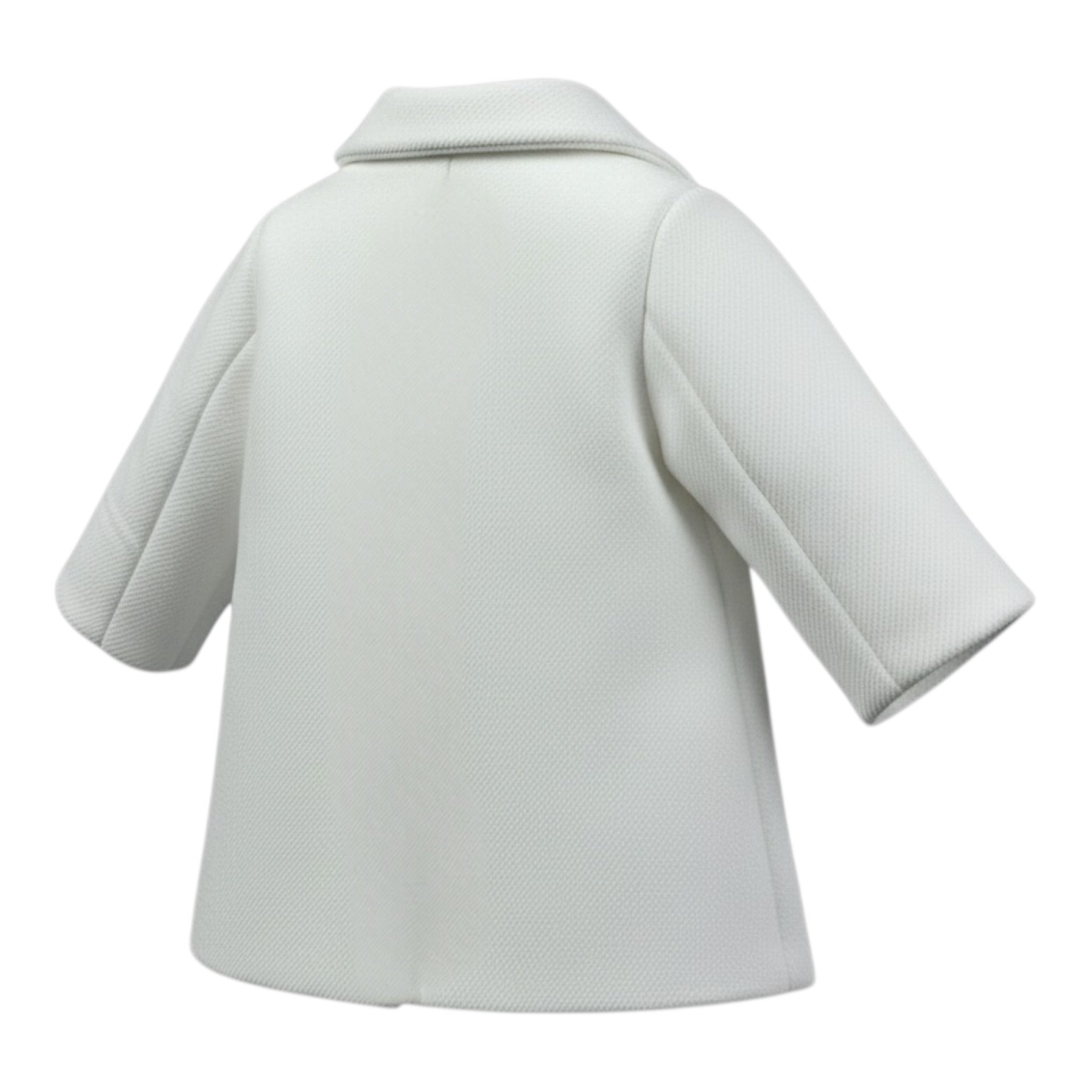 Isabel & Martinez Cappotto tinta unita con Bottoni Bianco per Neonata IM24A278 BIANCO ISABEL & MARTINEZ 
