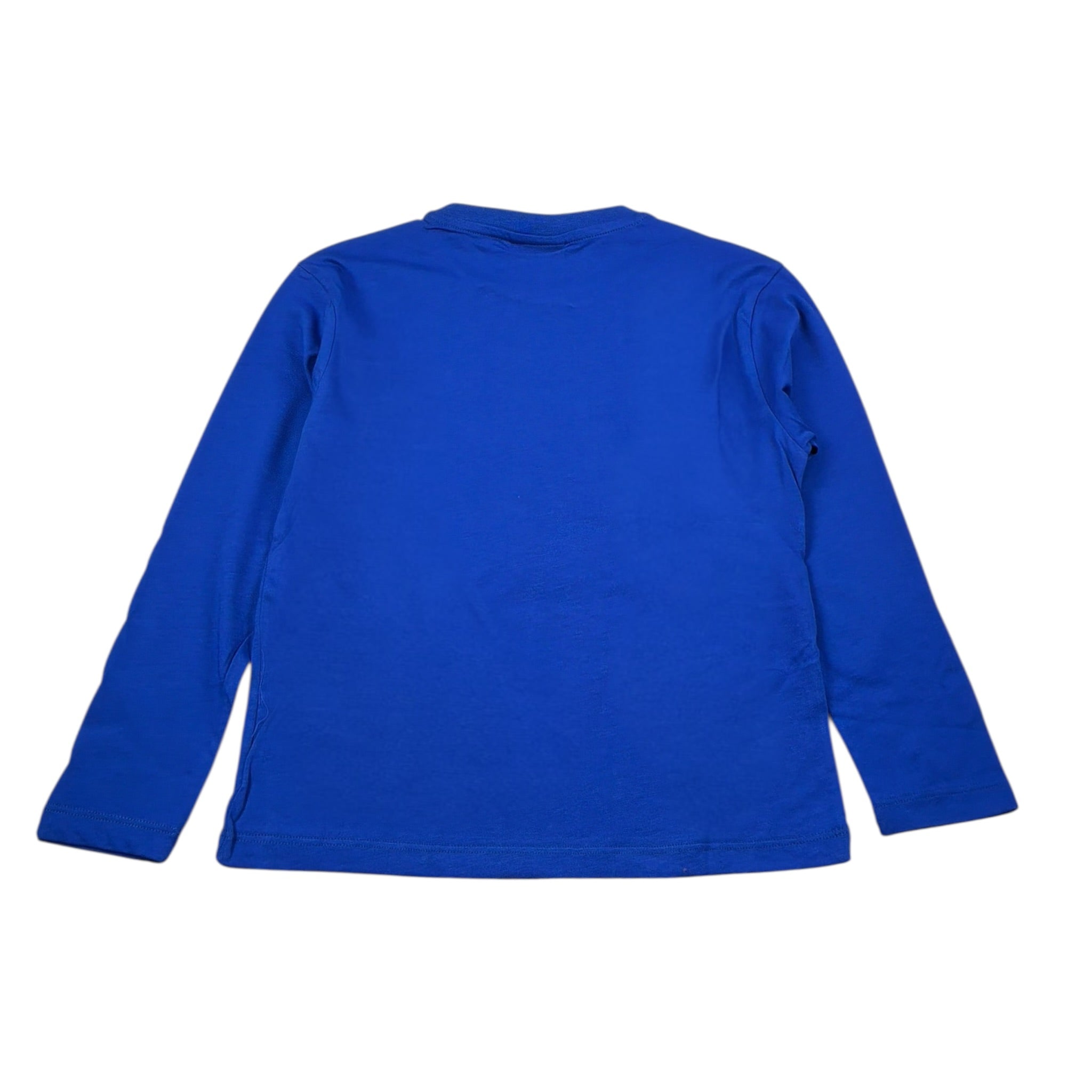 Italian Brainrot Shirt tinta unita Girocollo con Stampa Cobalto per Bambino F5IBJBTH017 COBALTO ITALIAN BRAINROT 