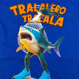 Italian Brainrot Shirt tinta unita Girocollo con Stampa Cobalto per Bambino F5IBJBTH017 COBALTO ITALIAN BRAINROT 