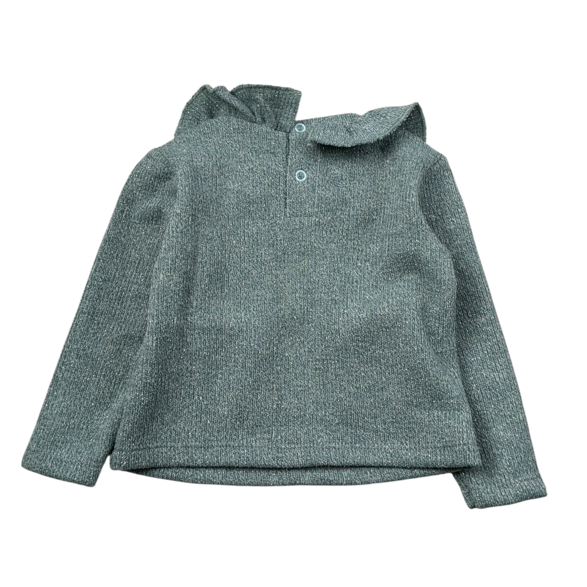 Janice Completo 2Pz Maglia-Pantalone con Rouches Verde per Neonata JN962N VERDE JANICE 