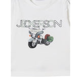 Jeckerson Shirt Girocollo tinta unita con Stampa Bianco per Neonato JB5002W25N BIANCO JECKERSON 