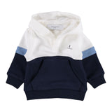 Jeckerson Felpa Chiusa con Cappuccio Tricolore Bianco/Blu per Neonato JN4313 BIANCO/BLU JECKERSON 