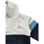 Jeckerson Felpa Chiusa con Cappuccio Tricolore Bianco/Blu per Neonato JN4313 BIANCO/BLU JECKERSON 