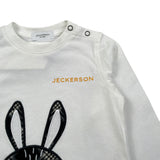 Jeckerson Shirt Girocollo tinta unita Cn Ricami Bianco per Neonato JN4339 BIANCO JECKERSON 