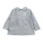 Jesurum Camicia Manica Lunga tinta unita con Bottoni In Contrasto Azzurro per Neonato ORIONE AZZURRO JESURUM 
