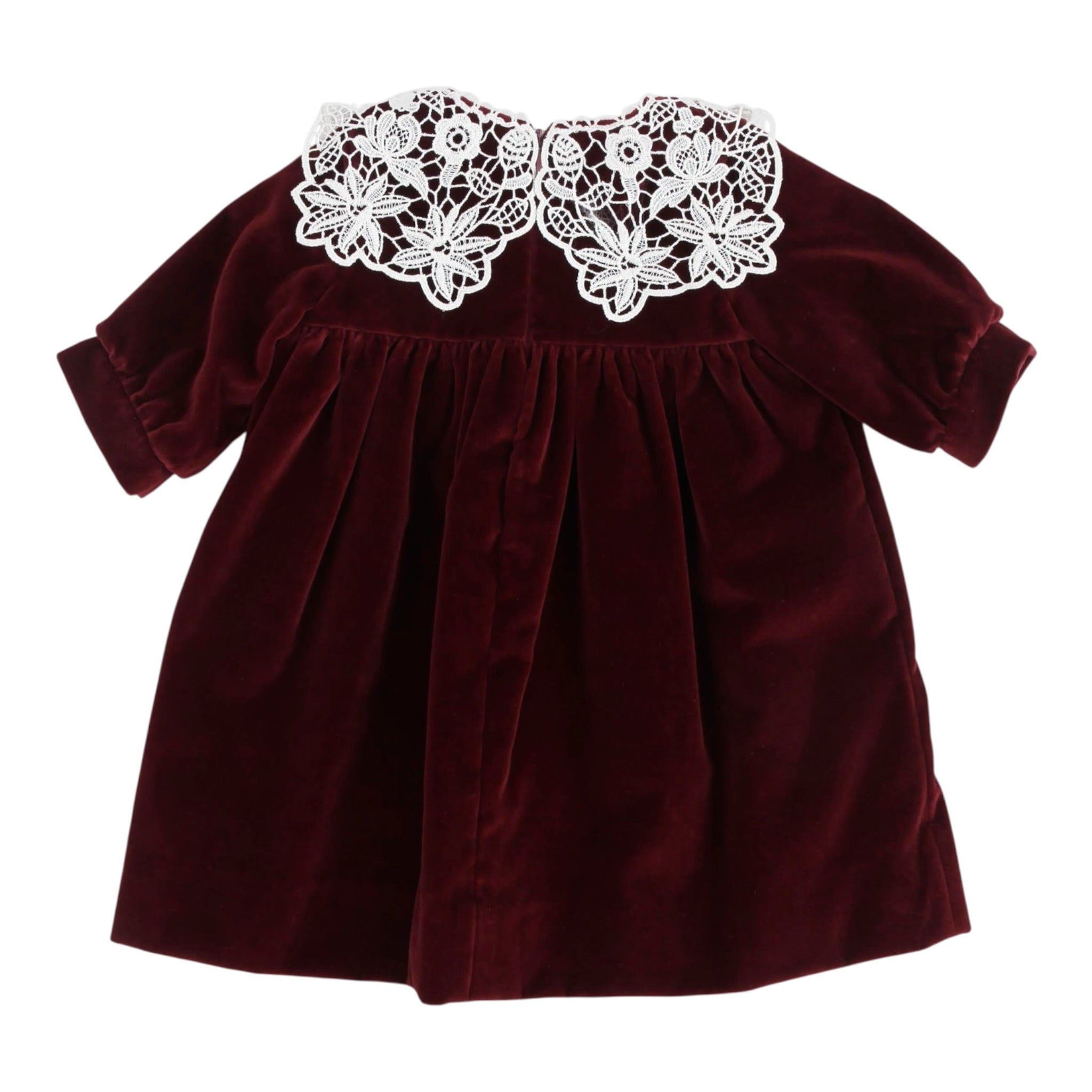 Jesurum Abito Manica Lunga tinta unita Bordeaux per Neonata RUBINO BORDEAUX JESURUM 