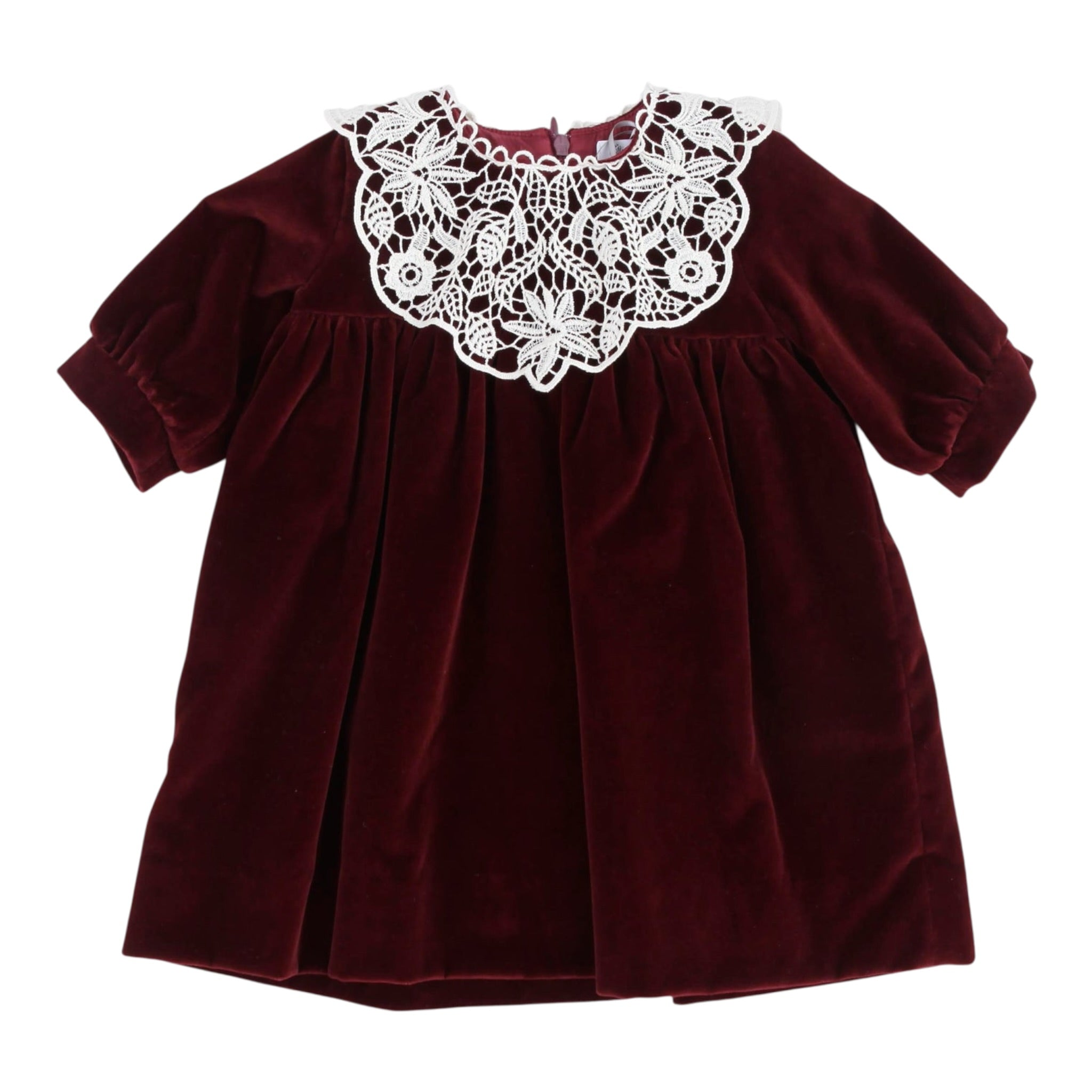 Jesurum Abito Manica Lunga tinta unita Bordeaux per Neonata RUBINO BORDEAUX JESURUM 