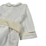 Jesvrvm Tutina Elegante tinta unita Manica Lunga Bianco per Neonato CBPG03A BIANCO JESVRVM 