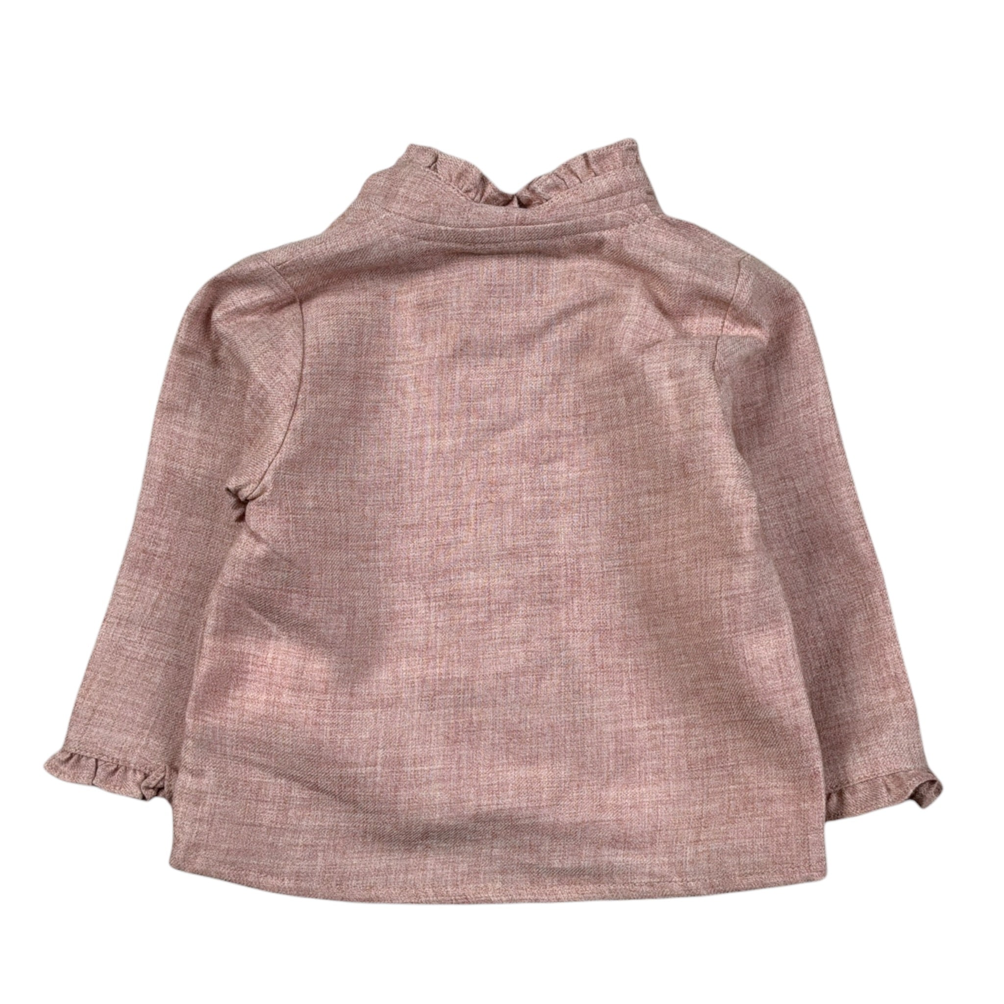Jesvrvm Camicia tinta unita con Colletto Rosa per Neonata COLOMBA ROSA JESVRVM 