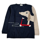 J.O. Milano Maglia Girocollo tinta unita con Stampa Blu per Bambino 563F3 BLU J.O. MILANO 