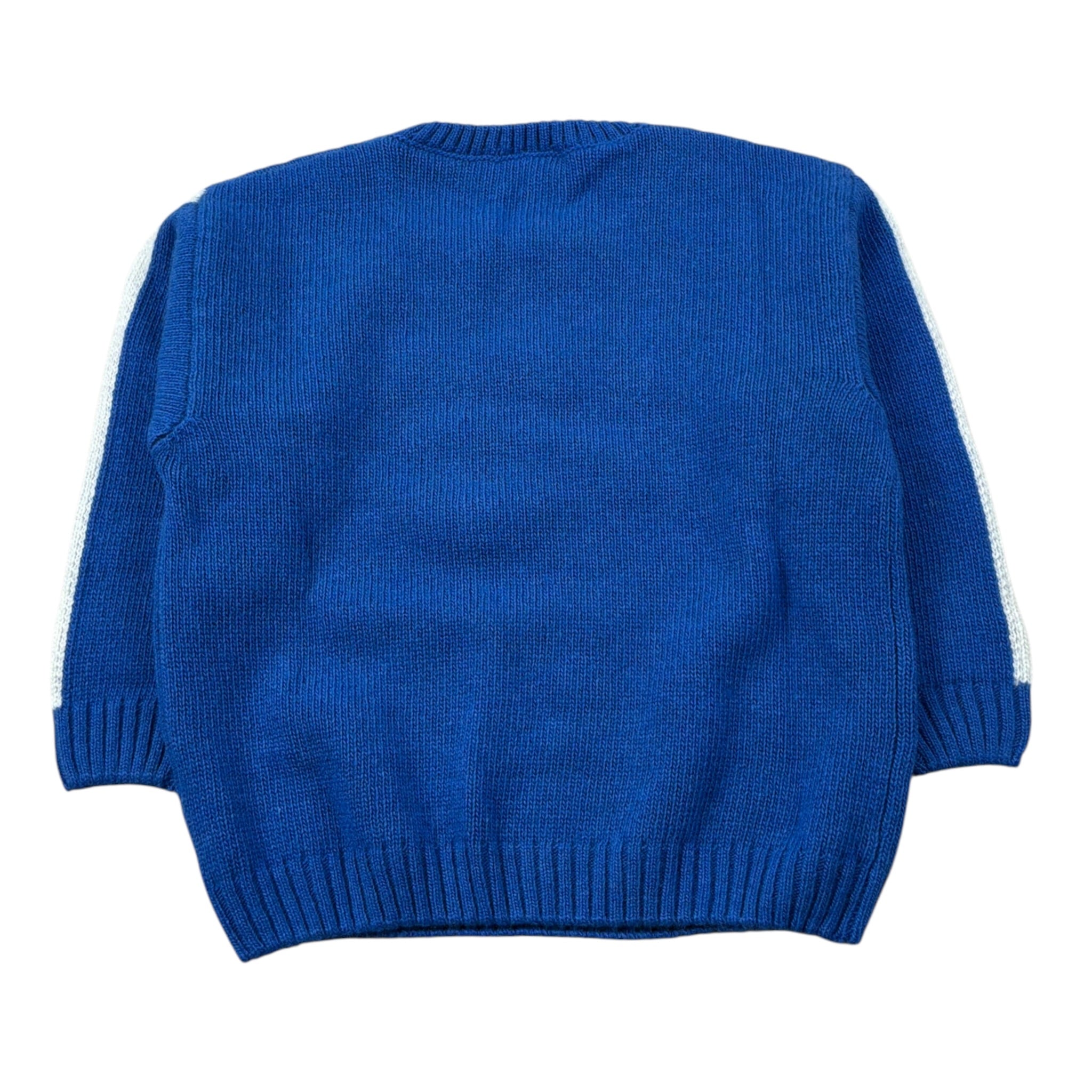 J.O. Milano Maglia Girocollo tinta unita con Ricamo Orso Blu per Neonato 563I1 BLU J.O. MILANO 