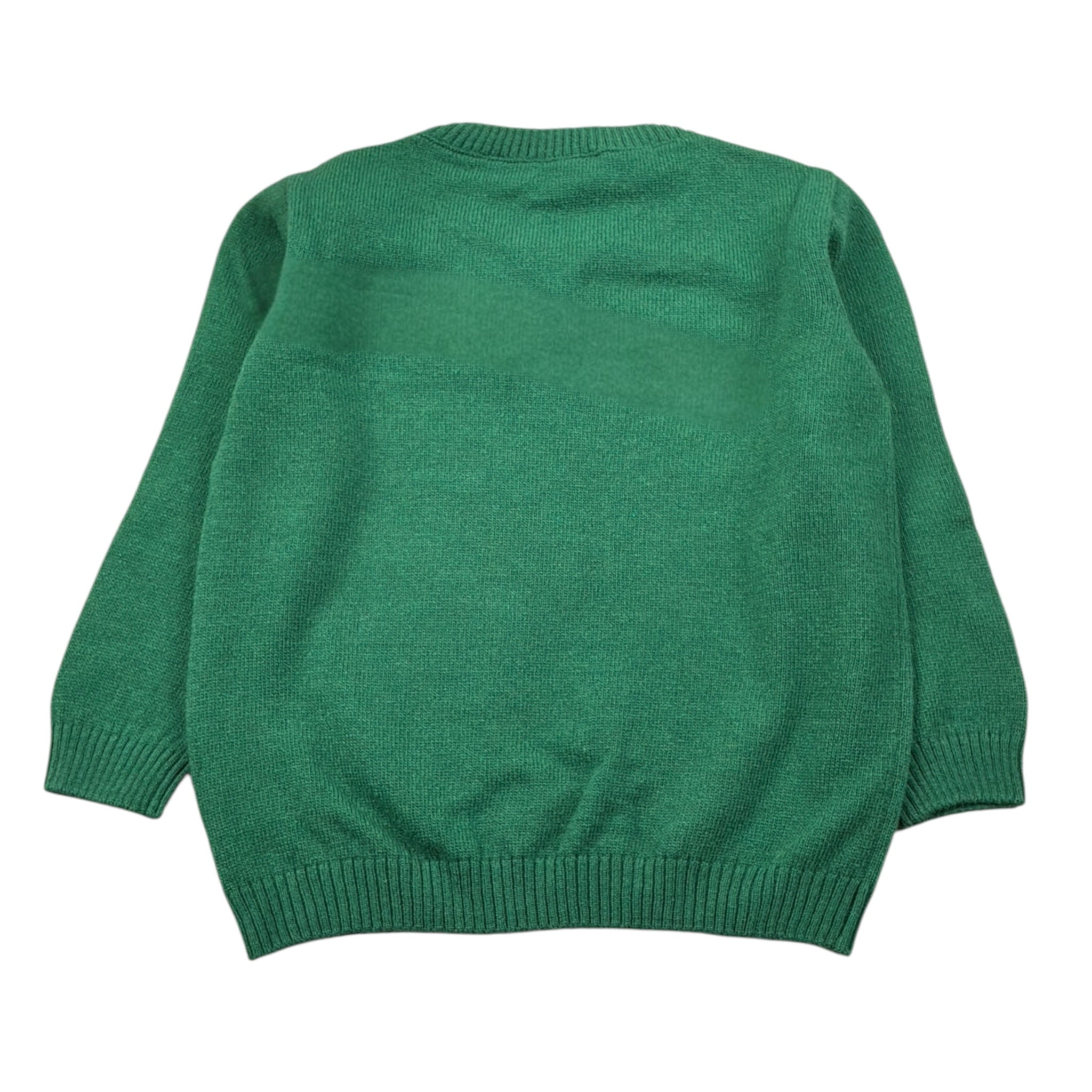 J.O. Milano Maglia tinta unita con Stampa Verde per Neonato 563I2N VERDE J.O. MILANO 