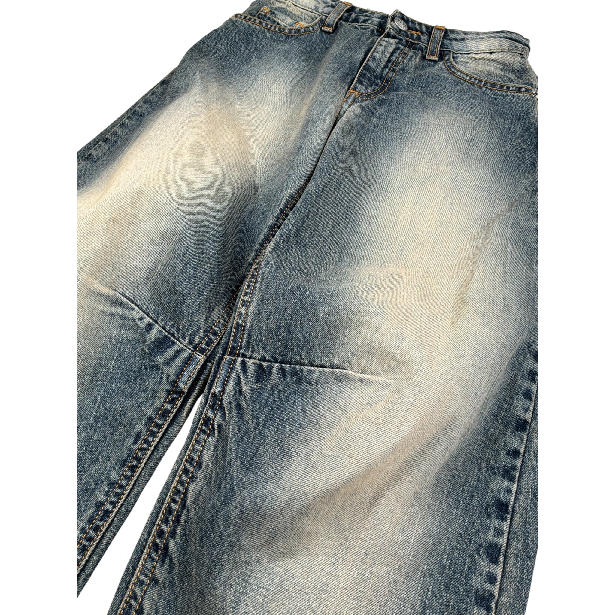 John Richmond Jeans tinta unita con Girovita Regolabile Azzurro per Bambino EBA26150JE AZZURRO JOHN RICHMOND 