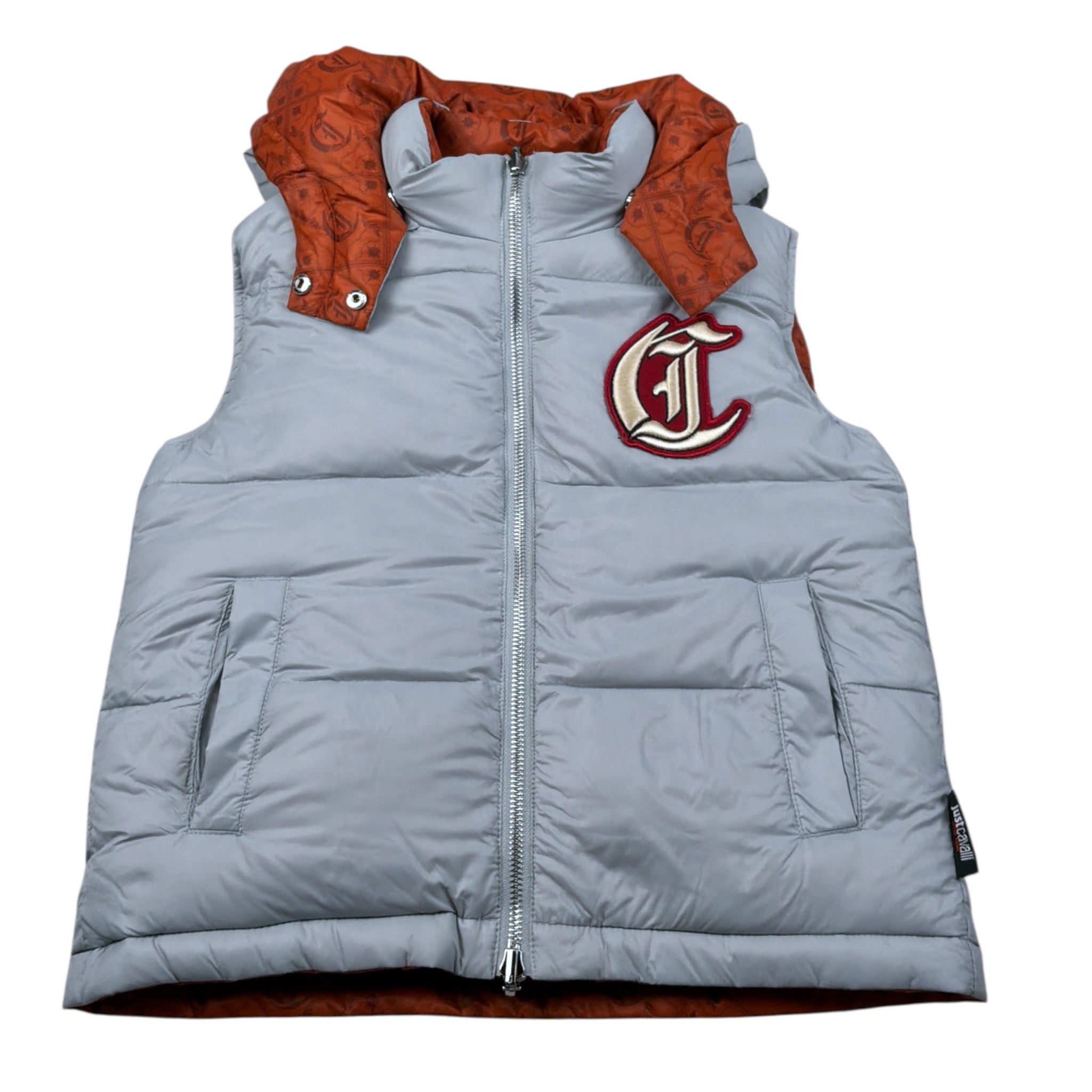 Just Cavalli Smanicato Bicolore Reversibile Bicolore Arancione/Grigio per Bambino JBA26012PI ARANCIONE/GRIGIO JUST CAVALLI 